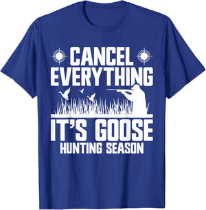 Goose Hunting Season Equipment Bird Hunter Gear Geese T-Shirt - T-Shirt | Royal