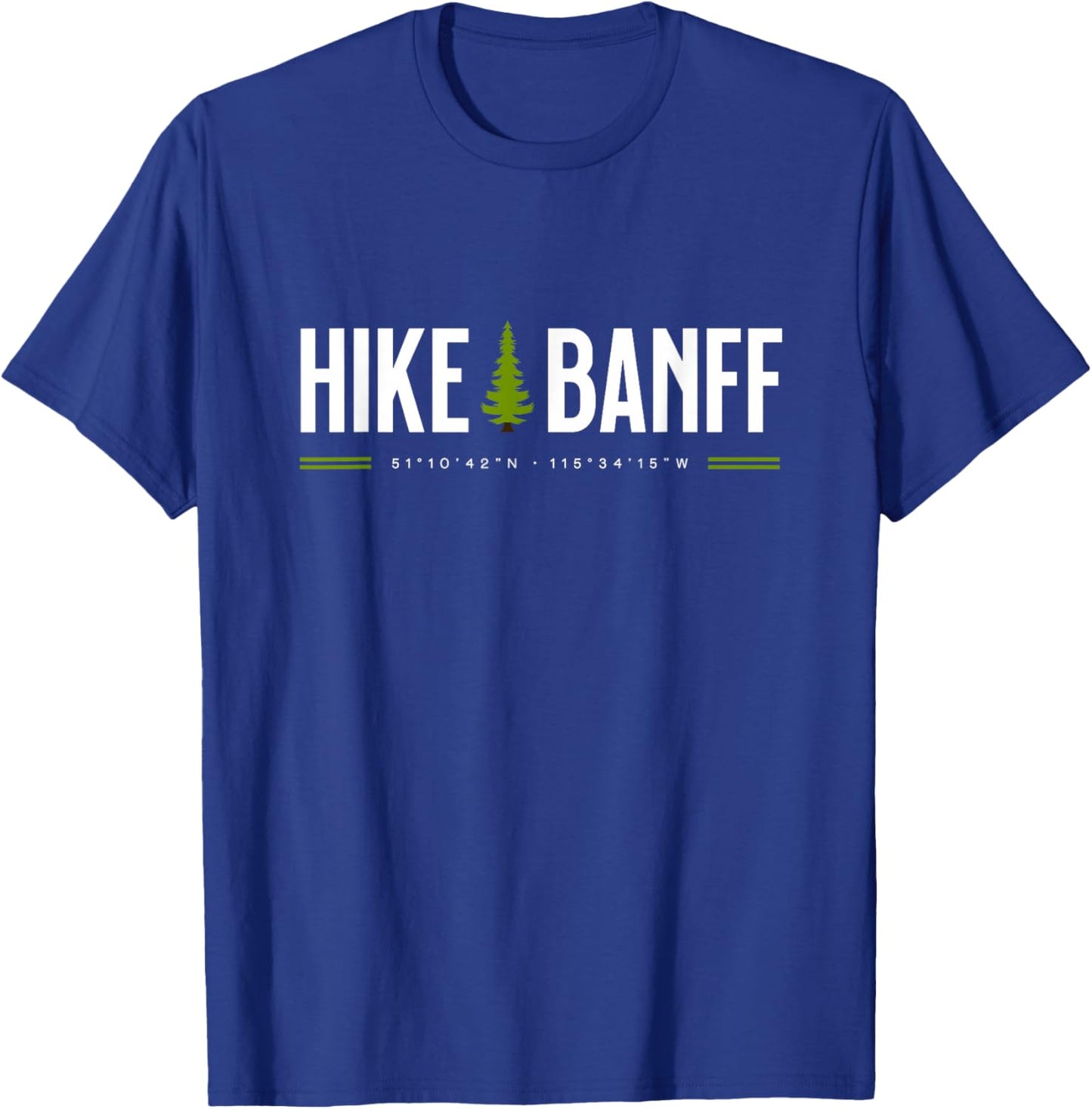 Banff Alberta Canada Hike Tree Graphic T-Shirt - T-Shirt | Royal