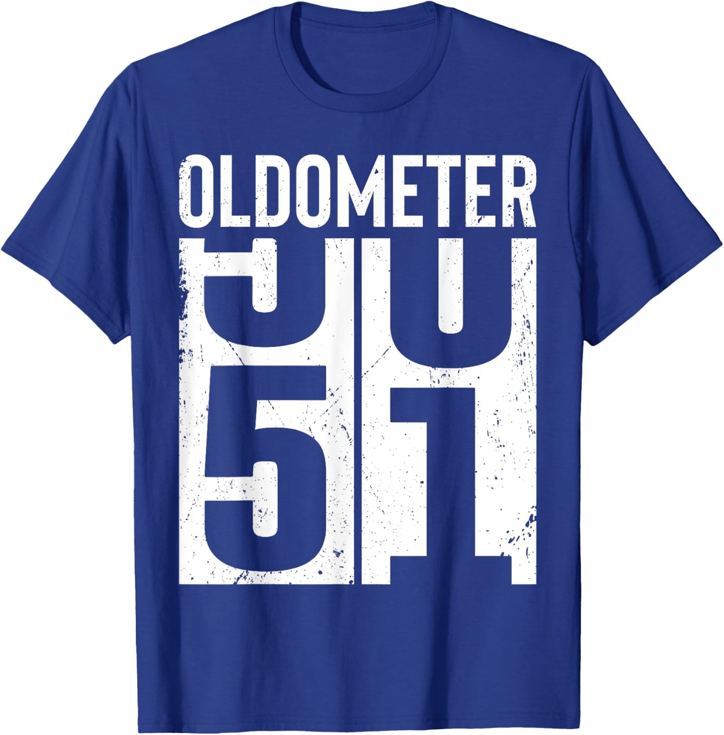 Funny 51 Years Old 51st Birthday Odometer Oldometer Men T-Shirt - T-Shirt | Royal