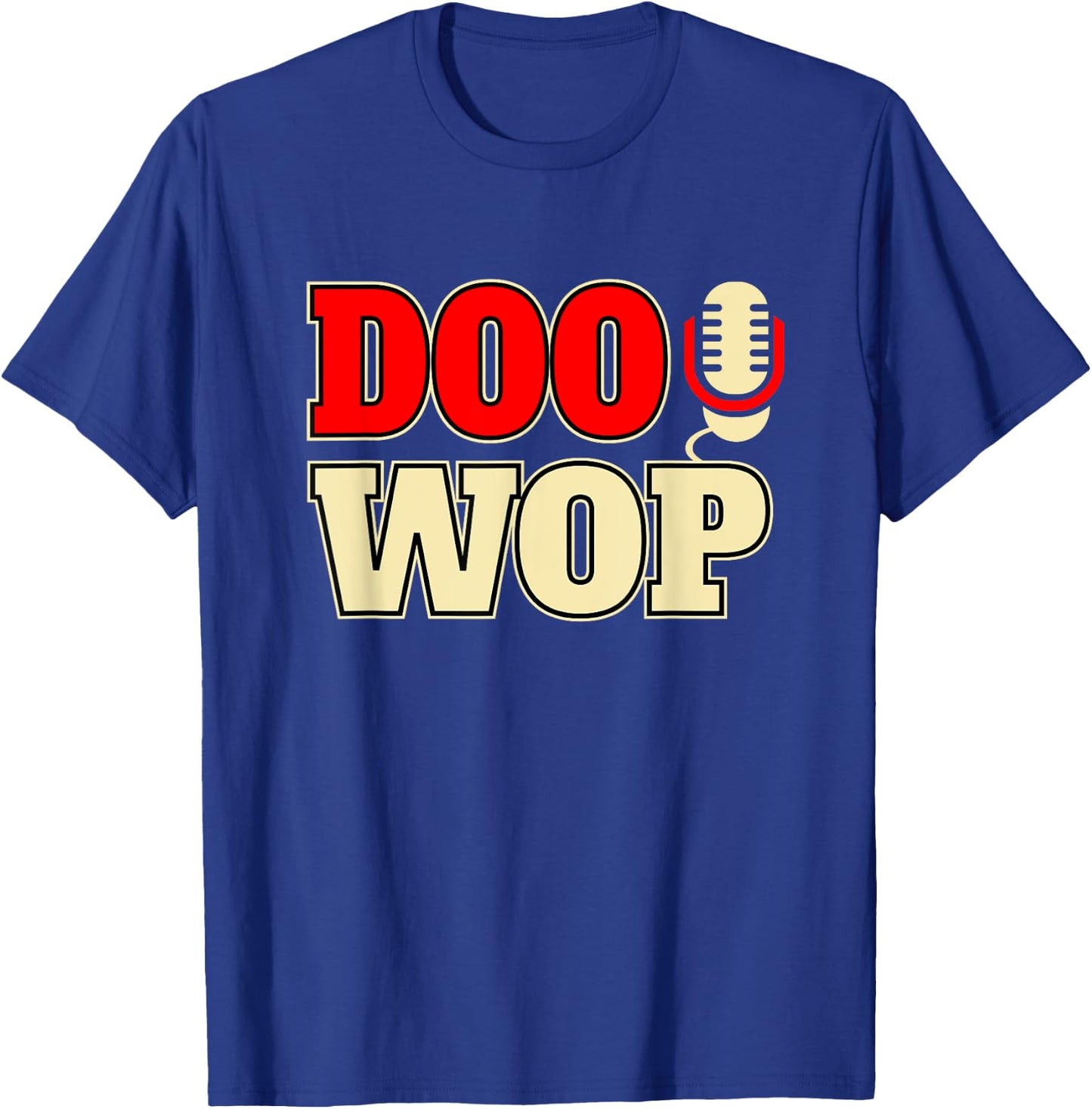 Doo Wop Shirt 50s Sock Hop Men Women Rockabilly Fifties T-Shirt - T-Shirt | Royal
