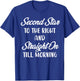 Second Star To The Right T-Shirt - T-Shirt | Royal