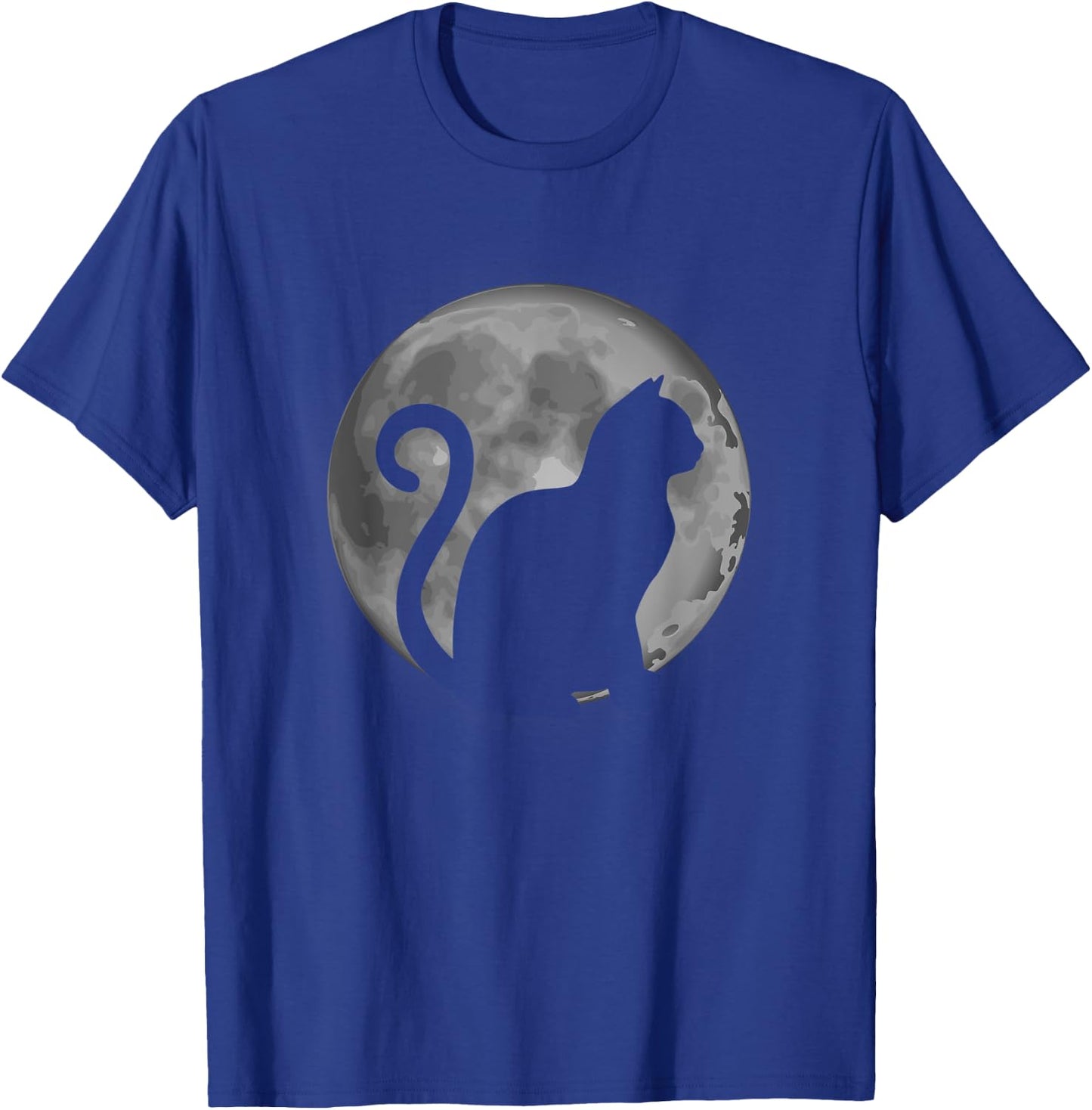 Cute Cat Silhouette Moon Animal Lover Women T-Shirt - T-Shirt | Royal