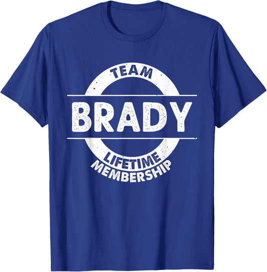 BRADY Gift Funny Surname Family Tree Birthday Reunion Idea T-Shirt - T-Shirt | Royal