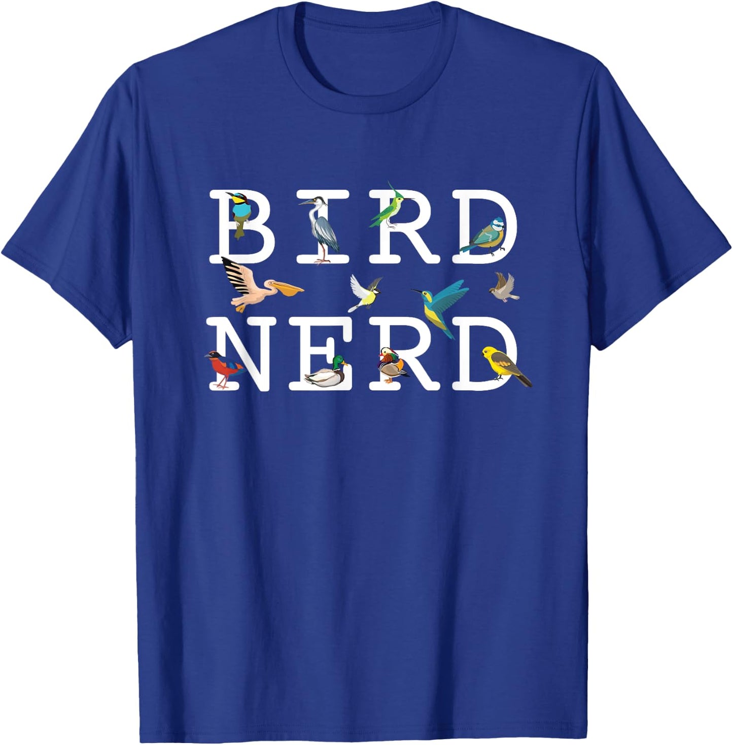 Cool Bird Lover Birdwatching Present Birdwatcher Birder T-Shirt - T-Shirt | Royal