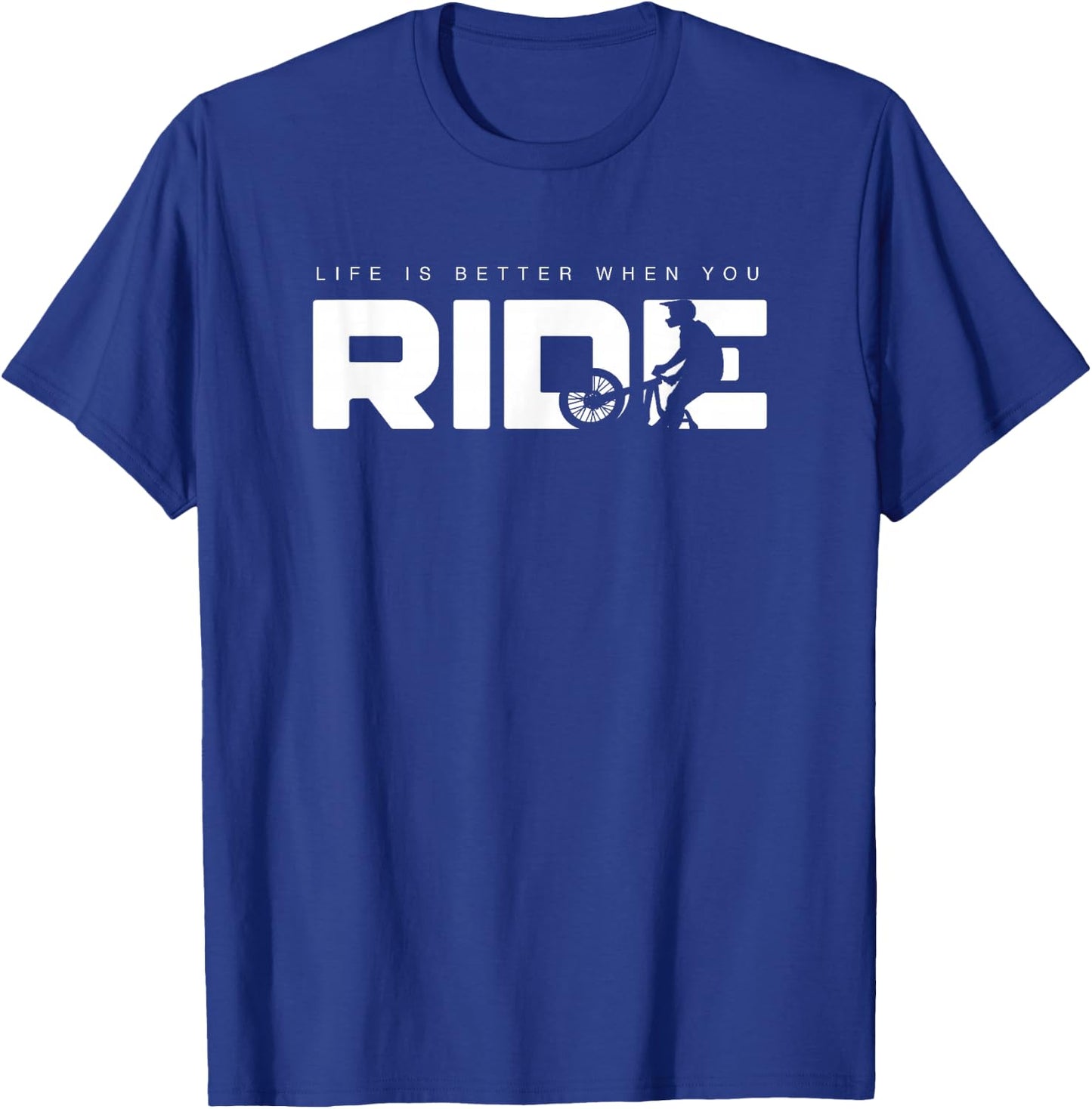 Life is Better When You Ride MTB Mountain Bike T-Shirt - T-Shirt | Royal