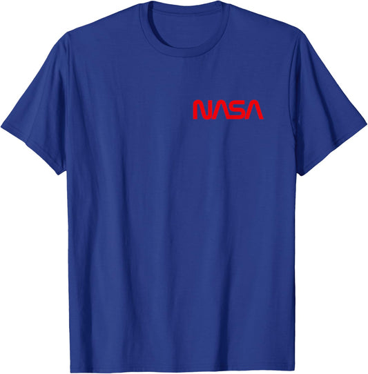 NASA Vintage Worm Logo Design (Red) - NASA Space T-Shirt - T-Shirt | Royal