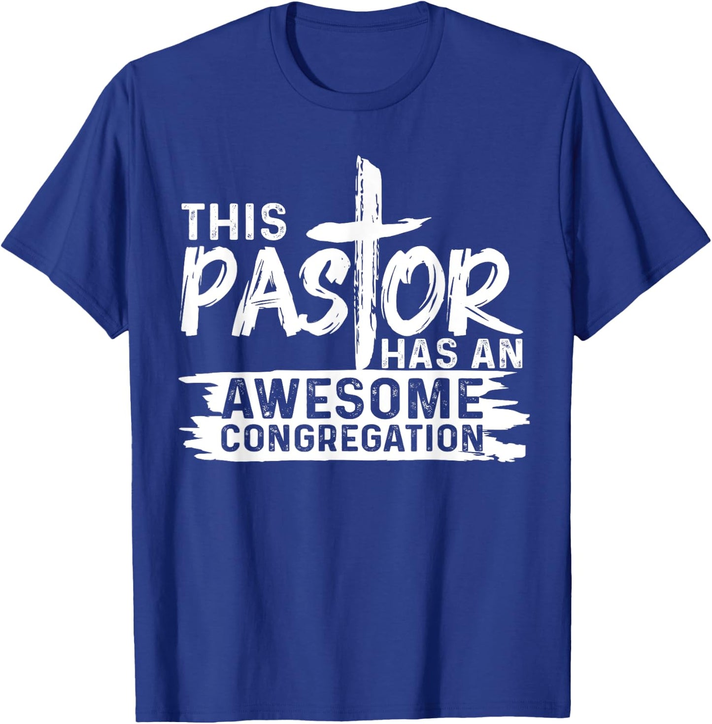 Funny Pastor Appreciation Gift Men Christian Church Priest T-Shirt - T-Shirt | Royal