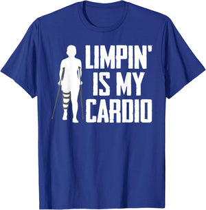 Broken Ankle Surgery Recovery Fractured Ankle Funny Cardio T-Shirt - T-Shirt | Royal