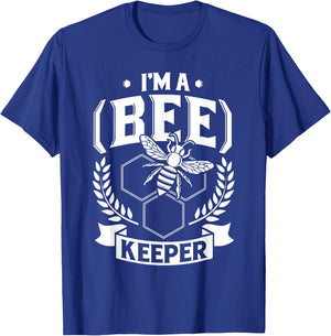I'm a (Bee)Keeper - Funny Honey Bee Beekeeper Gift T-Shirt - T-Shirt | Royal