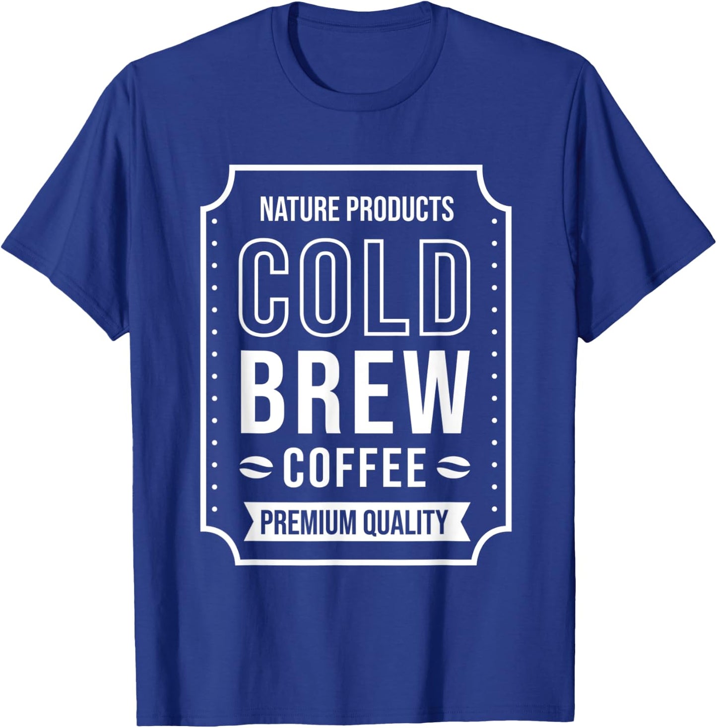 Cold Brew Coffee Halloween Matching Costume Group Couple T-Shirt - T-Shirt | Royal