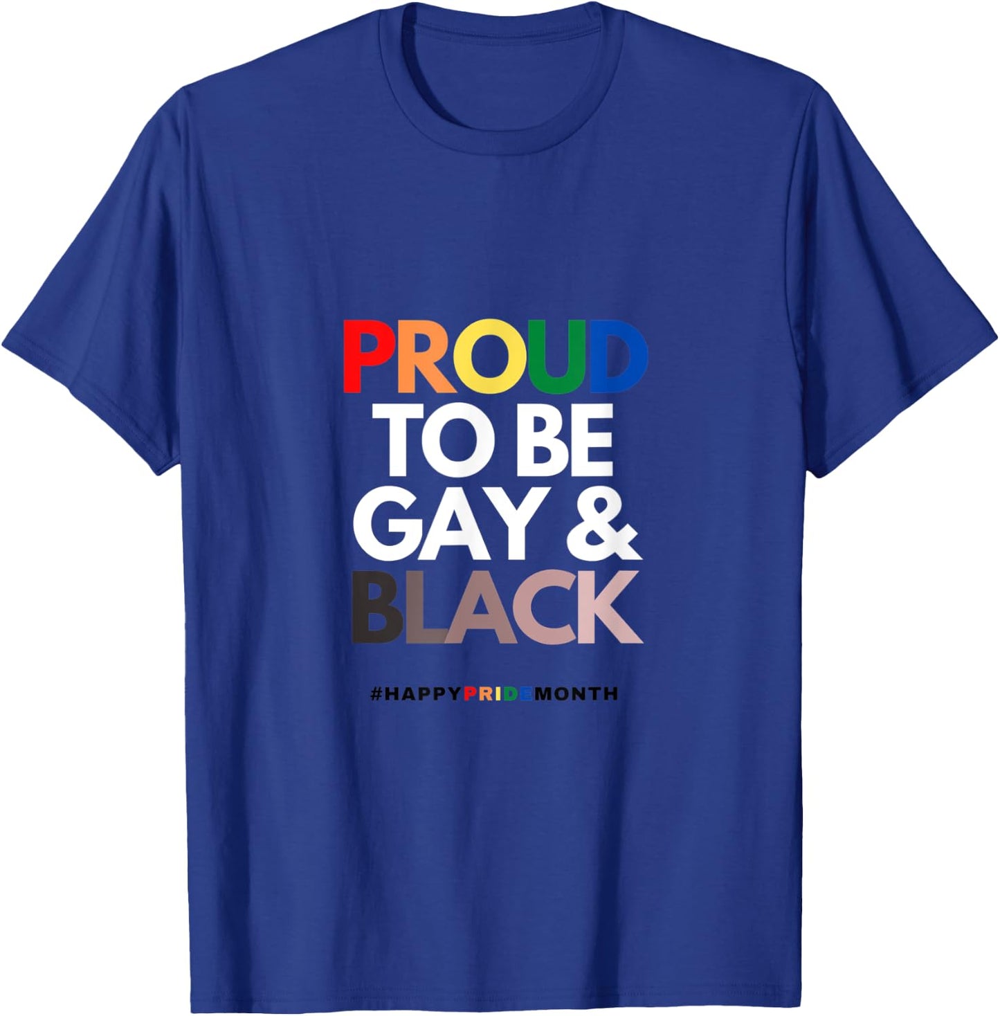 Gay and Black T-Shirt - T-Shirt | Royal