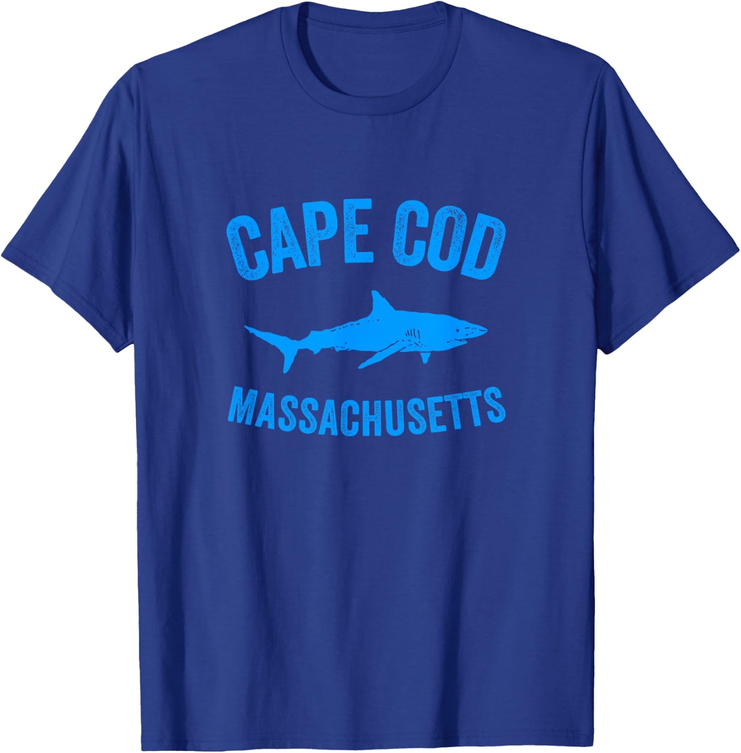 Cape Cod Shark Shirt | Cape Cod Massachusetts Gift T-Shirt - T-Shirt | Royal