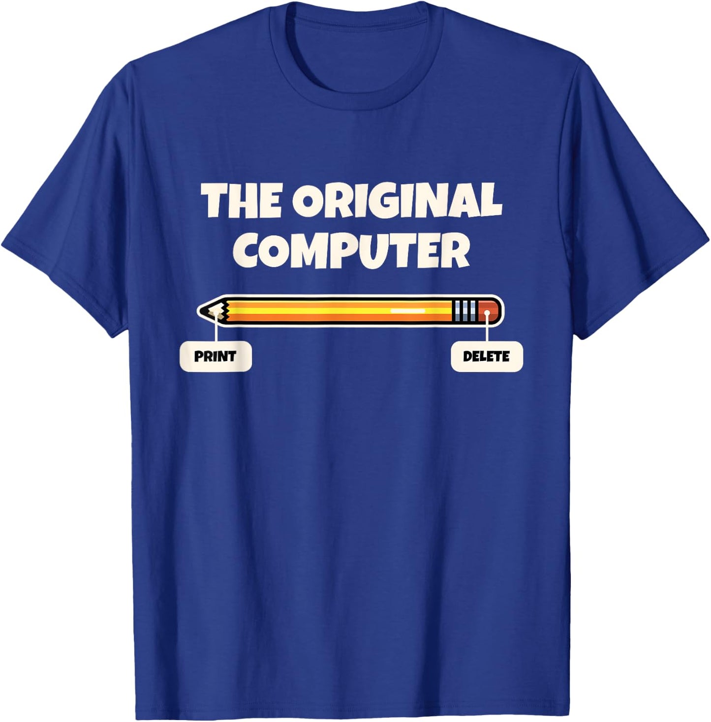 Humor Tech IT Support Techie Nerd Geek For Adult Adult Computer Programmer Pencil Gift T-Shirt - T-Shirt | Royal