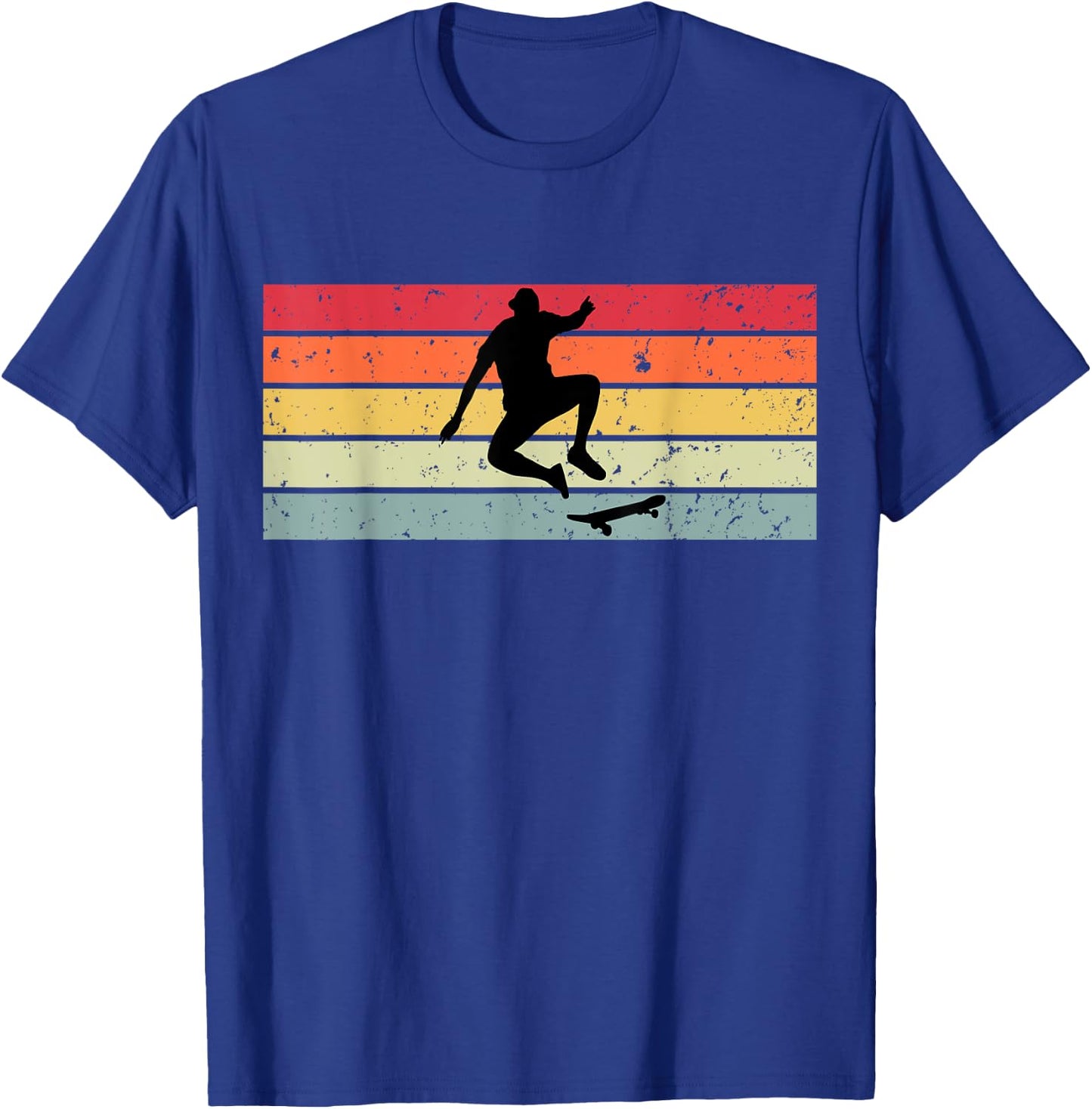 Skaters Having Fun Retro Sunset Skateboard Gift Teen Skaters T-Shirt - T-Shirt | Royal