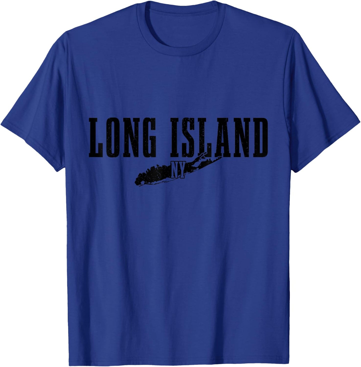 Long Island New York NY Vintage USA America Souvenir T-Shirt - T-Shirt | Royal