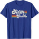 Retro Sixth Grade Teacher Back To School T-Shirt - T-Shirt | Royal