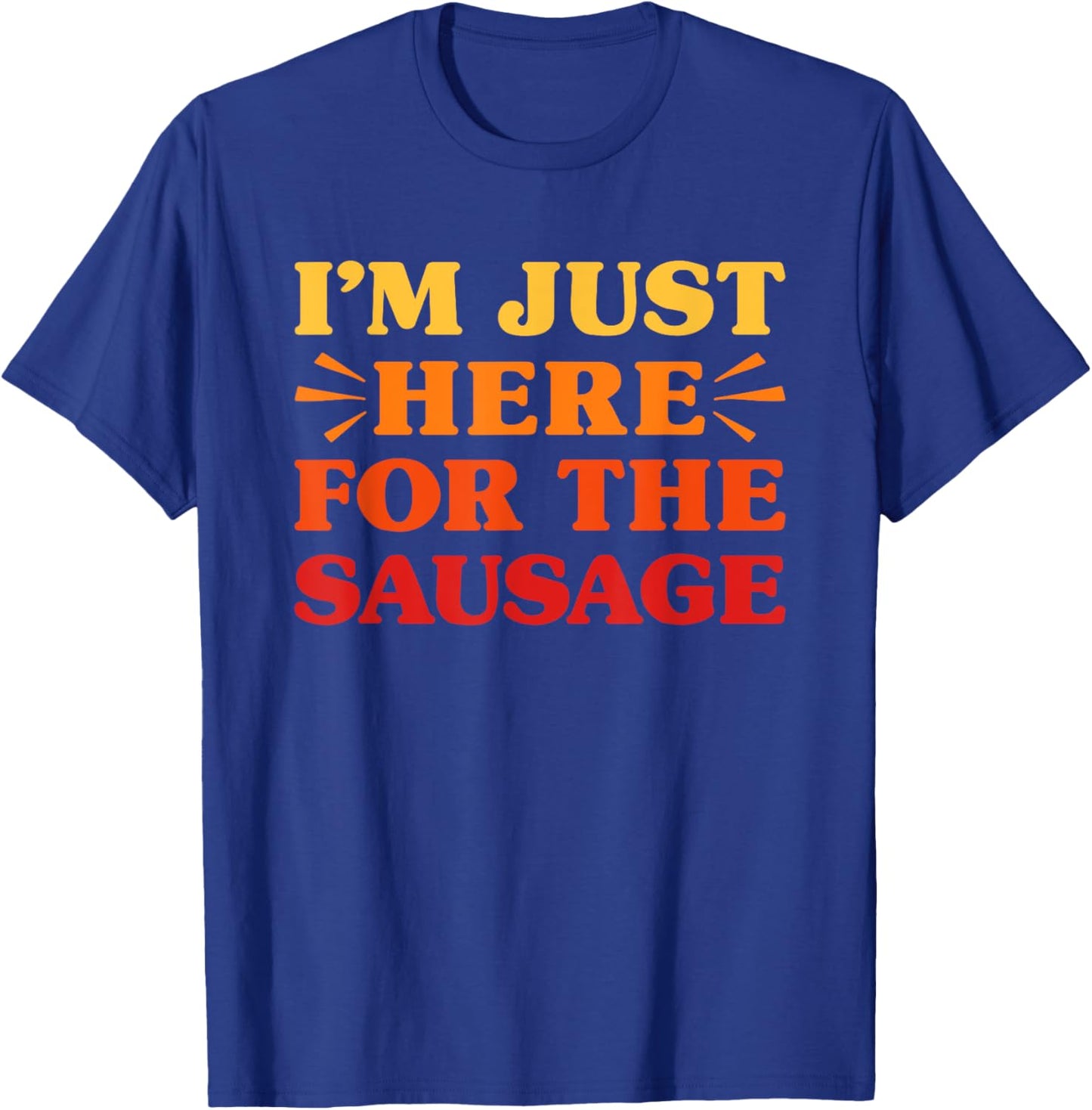 Sausage I Love Sausage Funny Food Sausage Lover T-Shirt - T-Shirt | Royal