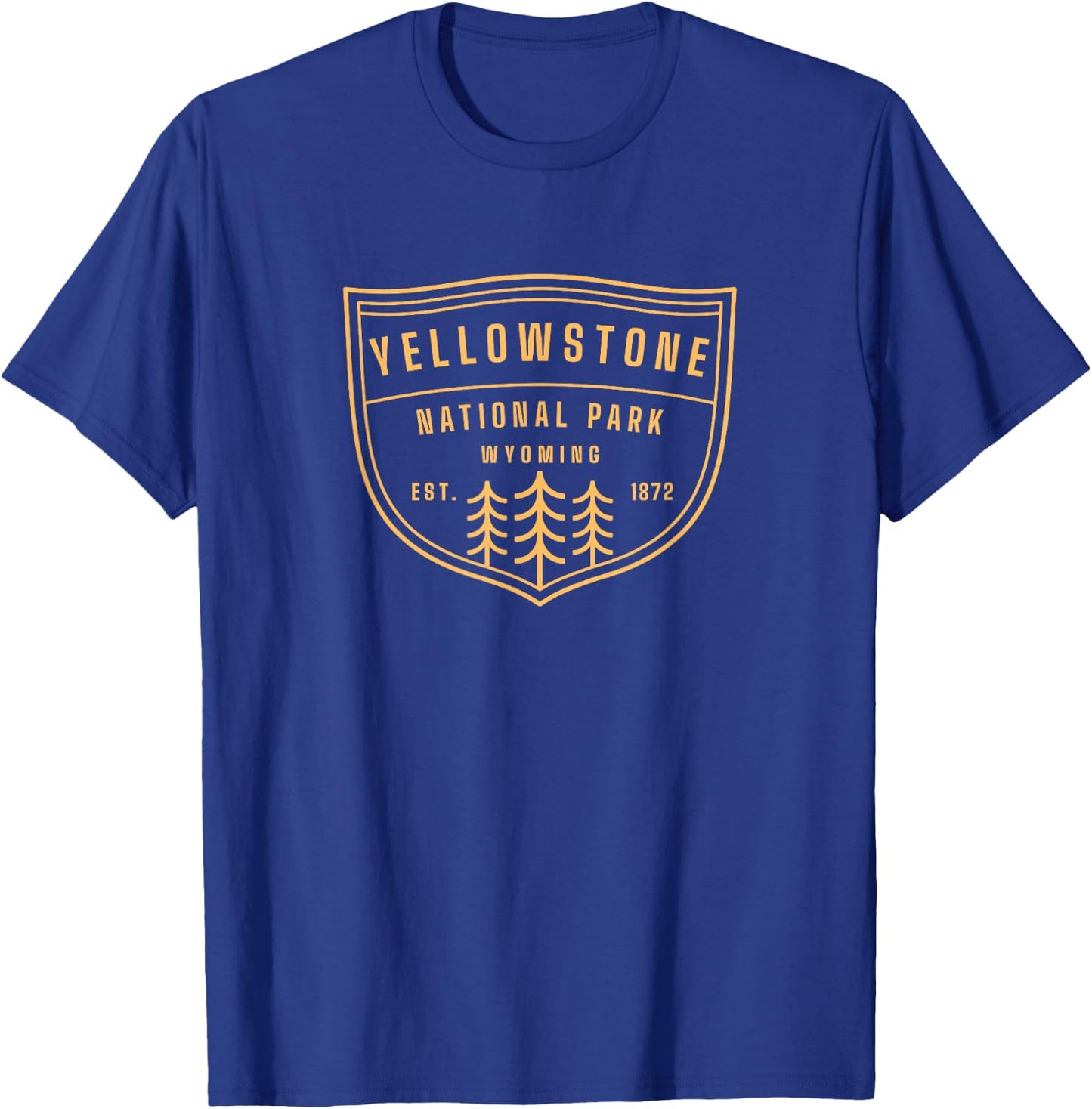 Yellowstone National Park Vintage Ranger Souvenir Retro Gift T-Shirt - T-Shirt | Royal