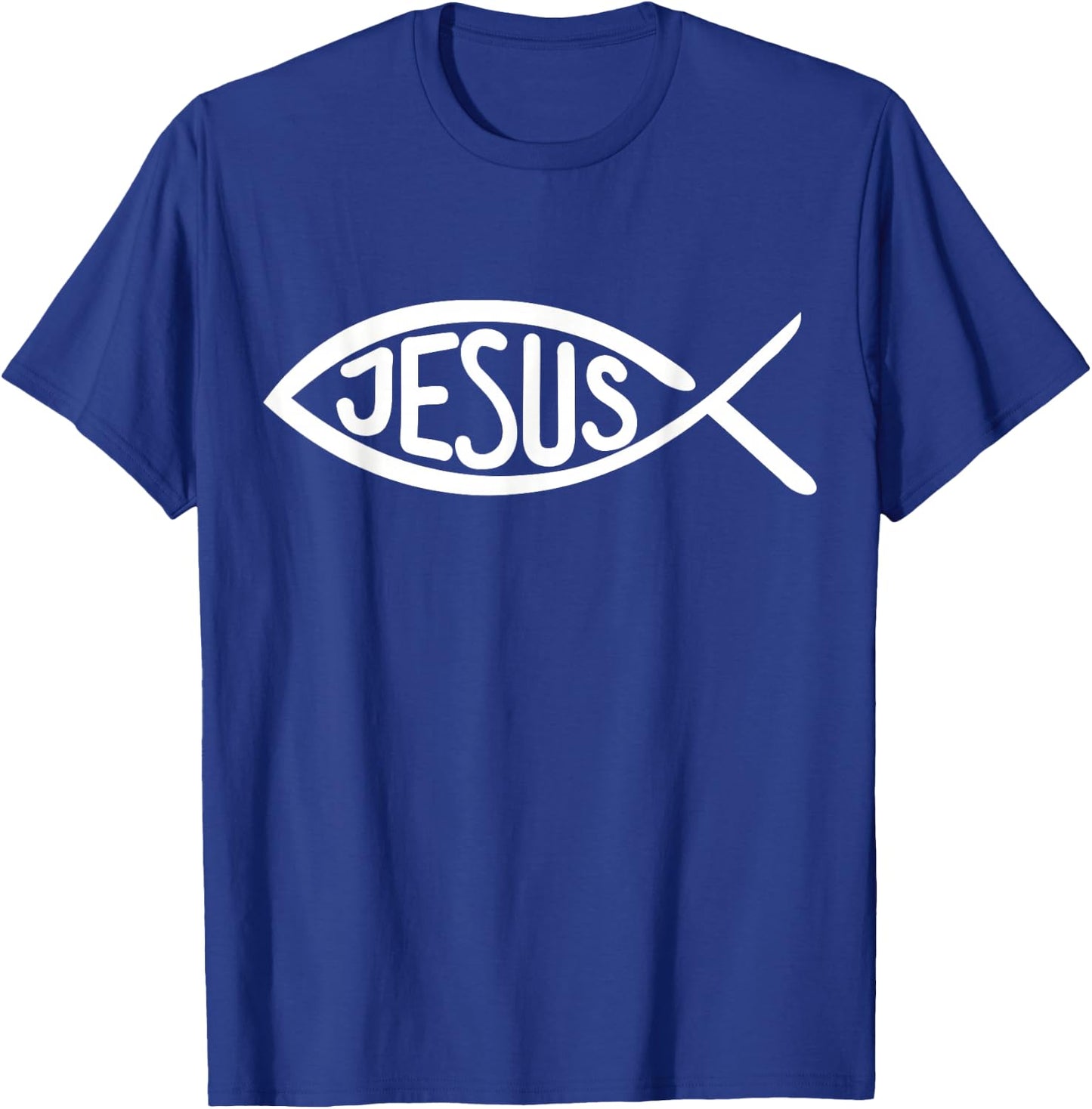 Jesus Fish T-Shirt - T-Shirt | Royal