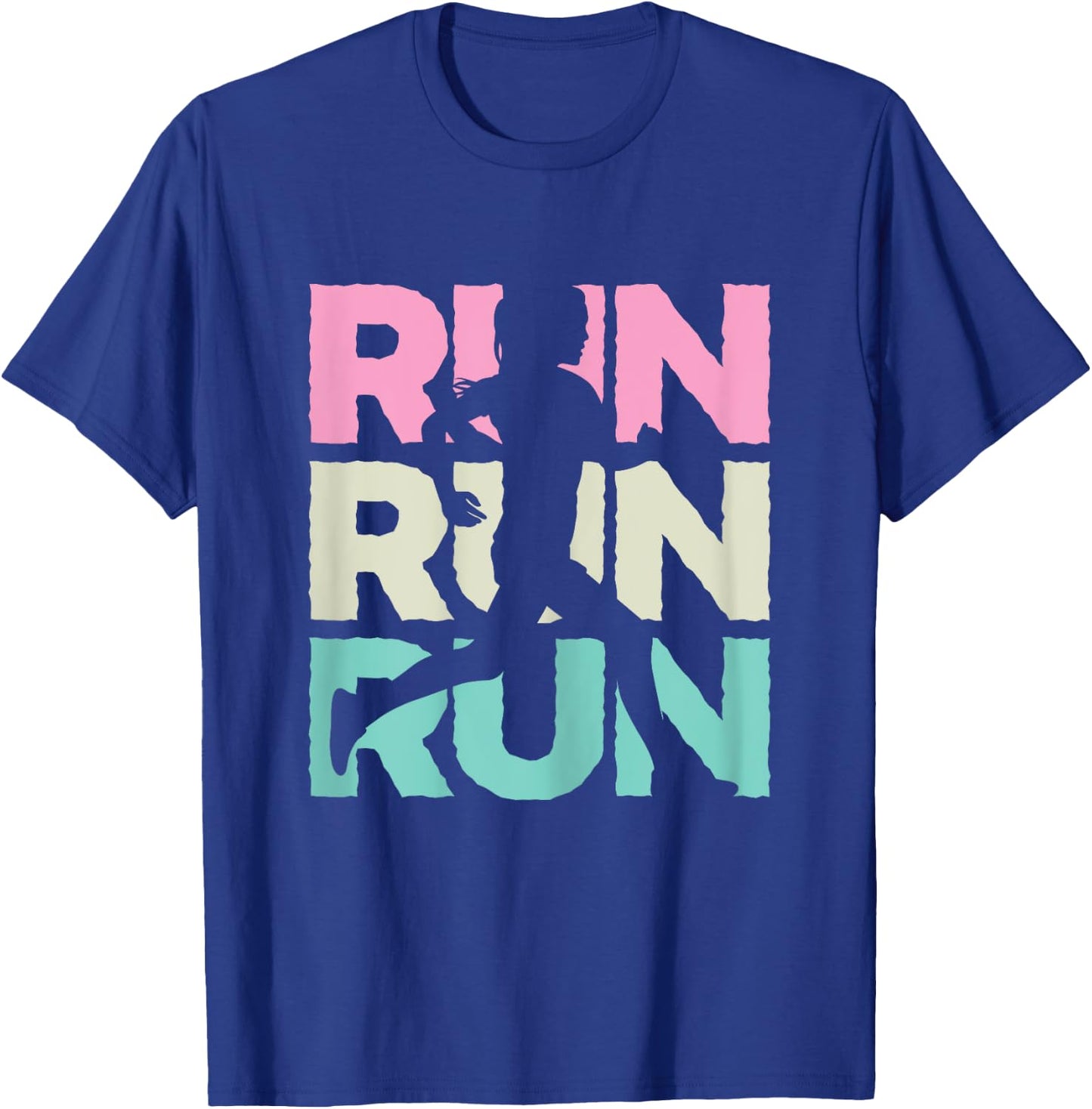 Retro RUN Runner Jogger Marathon Vintage for Girls Women T-Shirt - T-Shirt | Royal