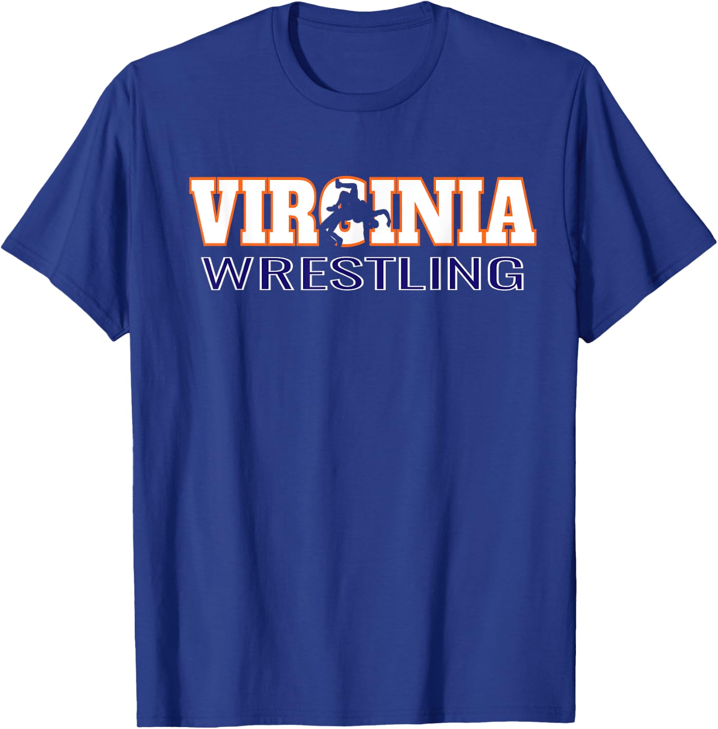 Virginia Wrestling Freestyle Wrestler Team State Pride Gift T-Shirt - T-Shirt | Royal