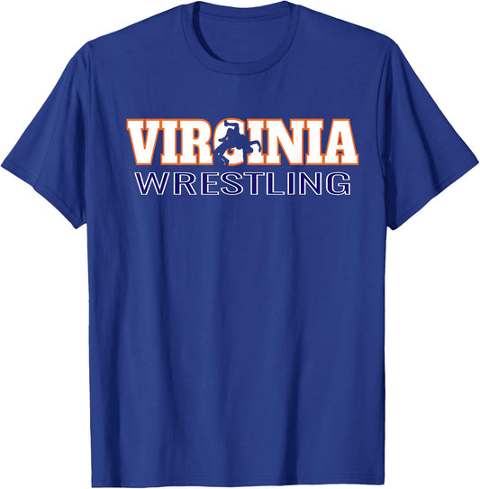 Virginia Wrestling Freestyle Wrestler Team State Pride Gift T-Shirt - T-Shirt | Royal