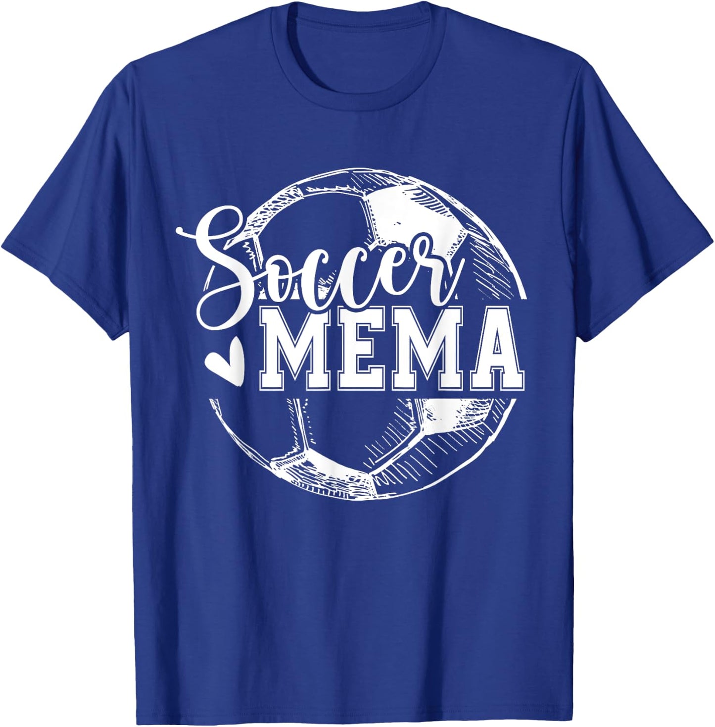 Vintage Soccer Mema Funny Ball Mema T-Shirt - T-Shirt | Royal