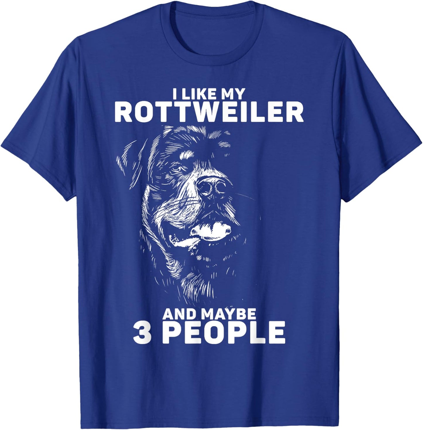 Rottweiler Rottie I Like Love Dog T-Shirt - T-Shirt | Royal