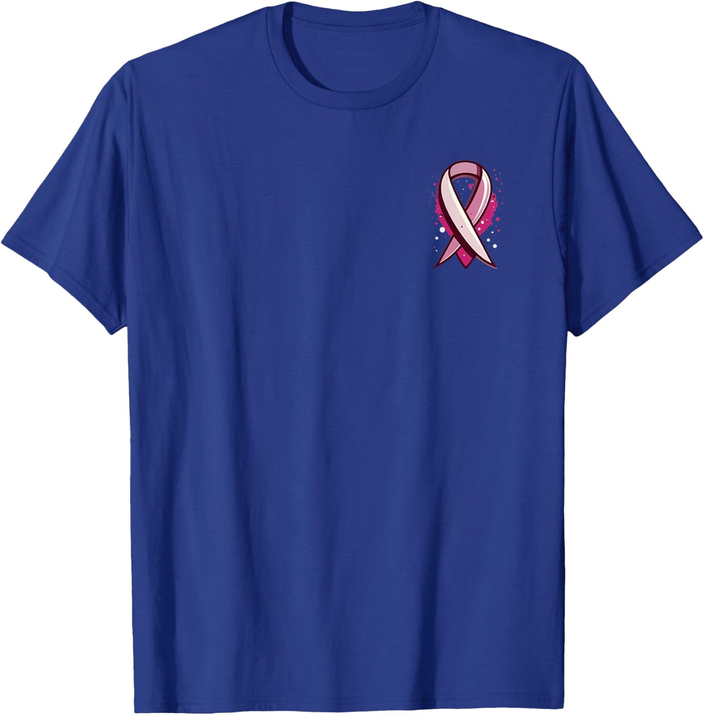 Pink Ribbon Breast Cancer Awareness T-Shirt - T-Shirt | Royal