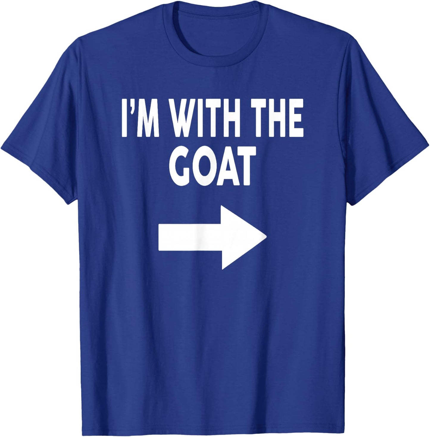 I'm With The GOAT Halloween GOAT T-Shirt - T-Shirt | Royal