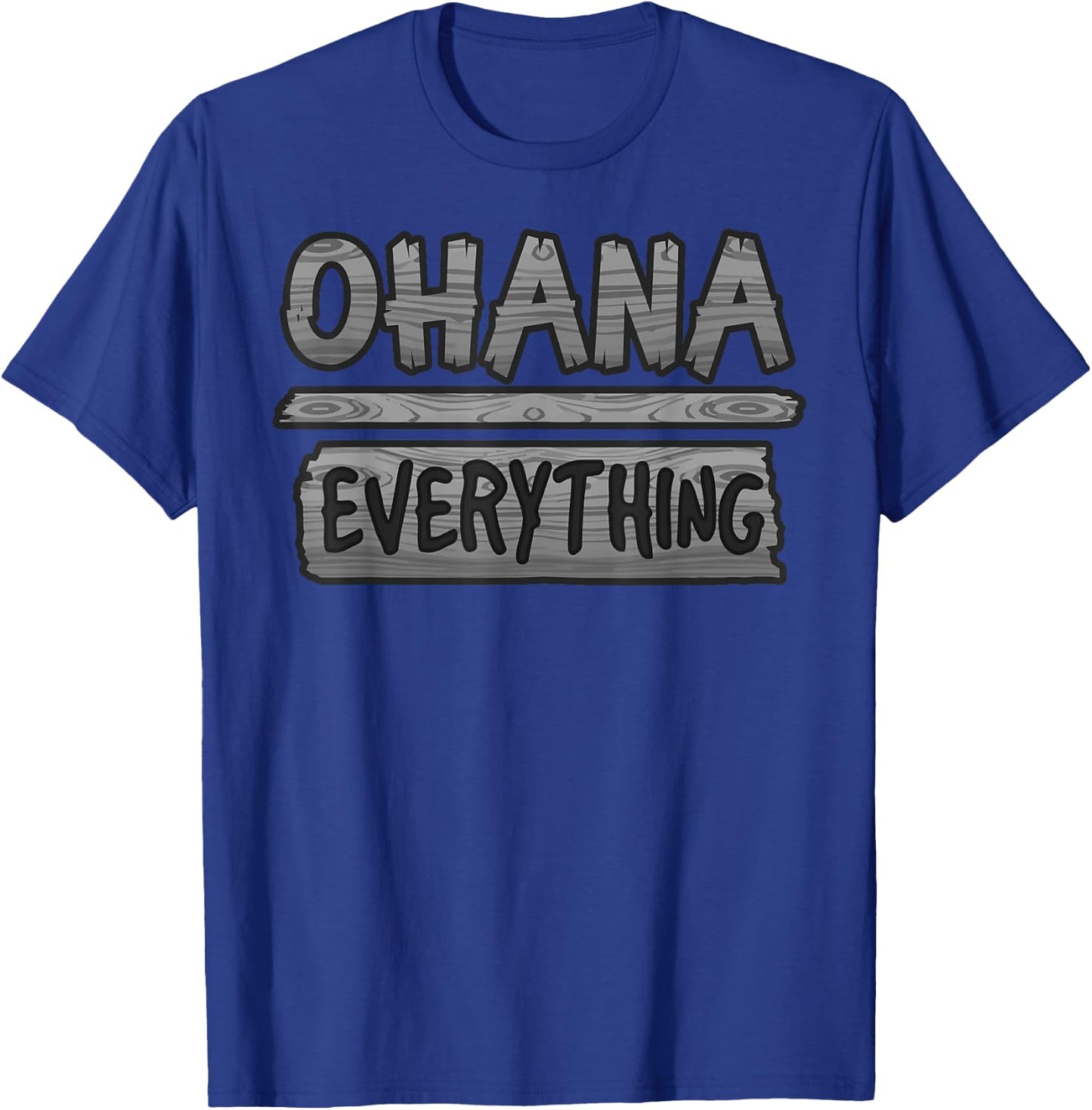Ohana Over Everything | Funny Hawaii Family First Lover Gift T-Shirt - T-Shirt | Royal