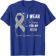 Acoustic Neuroma Awareness I Wear Gray for My Mom T-Shirt - T-Shirt | Royal