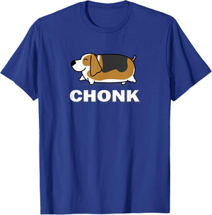 Kawaii Fat Chonk Chonky Kids Basset Hound Lover T-Shirt - T-Shirt | Royal