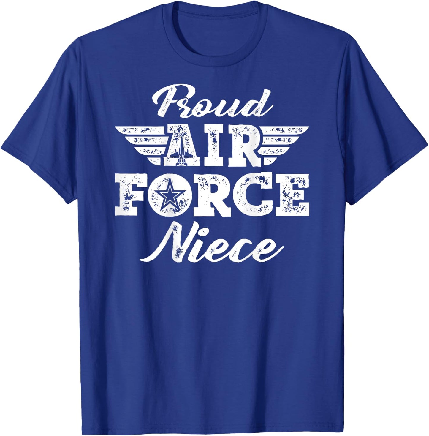 Proud US Air Force Niece - Wings Pride Military Family Gifts T-Shirt - T-Shirt | Royal