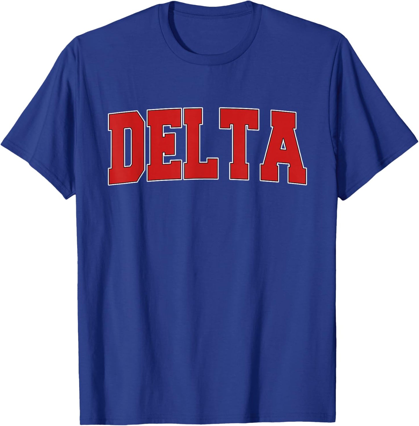 Delta Canada Varsity Style Vintage Retro Canadian Sports T-Shirt - T-Shirt | Royal