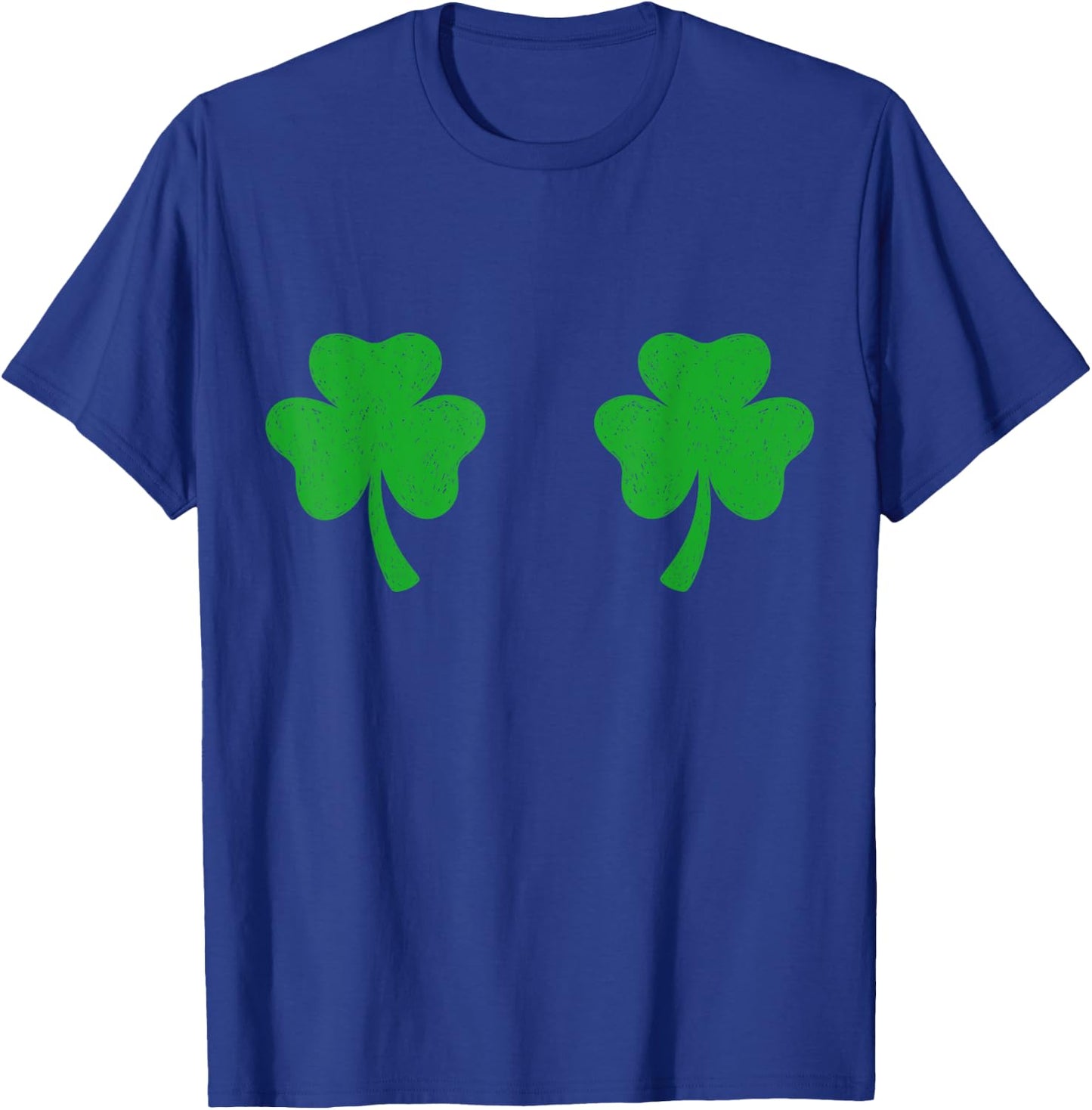 Shamrock Boobs Irish Boobies St Patricks Day Shirt T-Shirt - T-Shirt | Royal