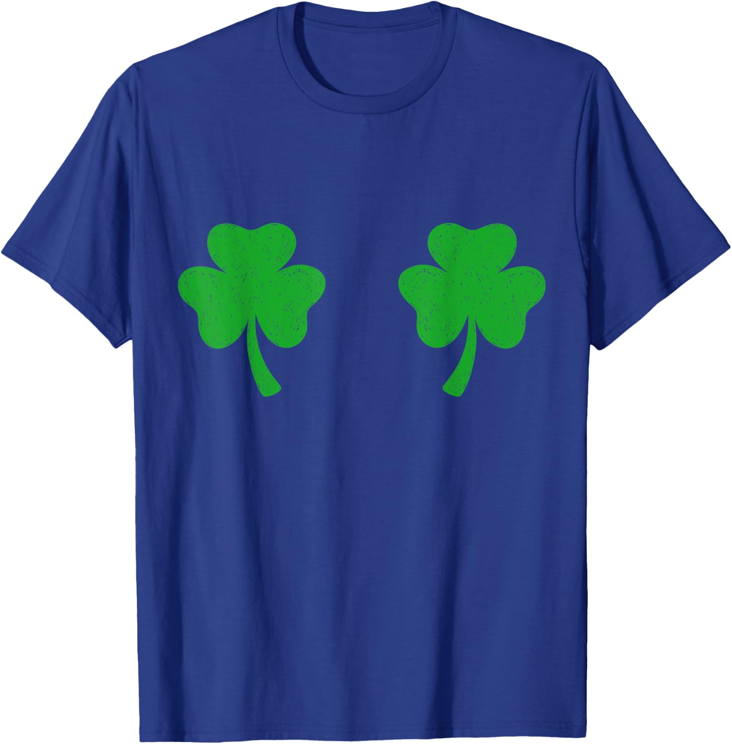 Shamrock Boobs Irish Boobies St Patricks Day Shirt T-Shirt - T-Shirt | Royal