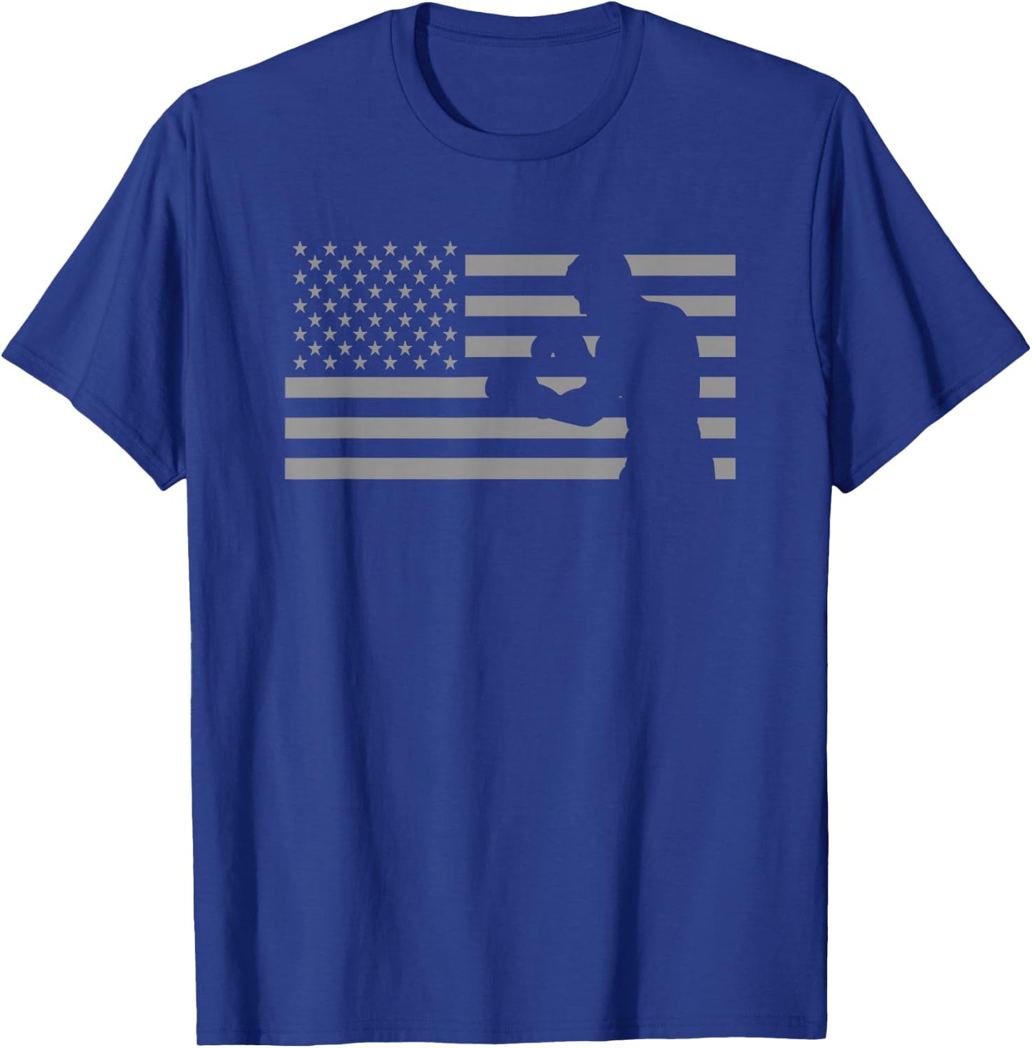 American Flag Boxer T Shirts - Boxing T-Shirt - T-Shirt | Royal
