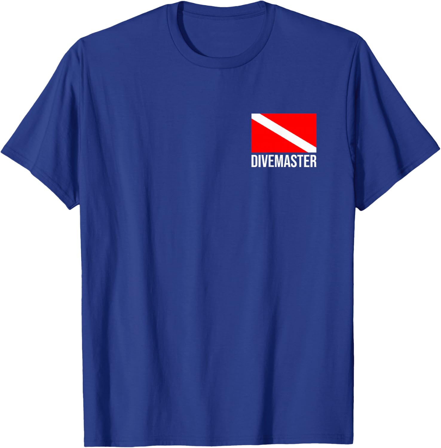 Scuba Flag Diver Down Flag Divemaster T-Shirt - T-Shirt | Royal