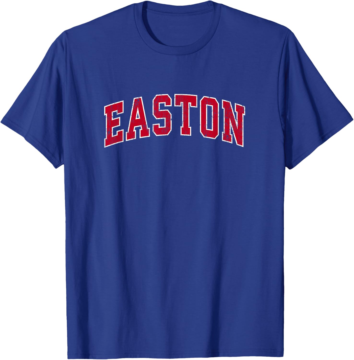 Easton Connecticut CT Vintage Sports Design Red Design T-Shirt - T-Shirt | Royal