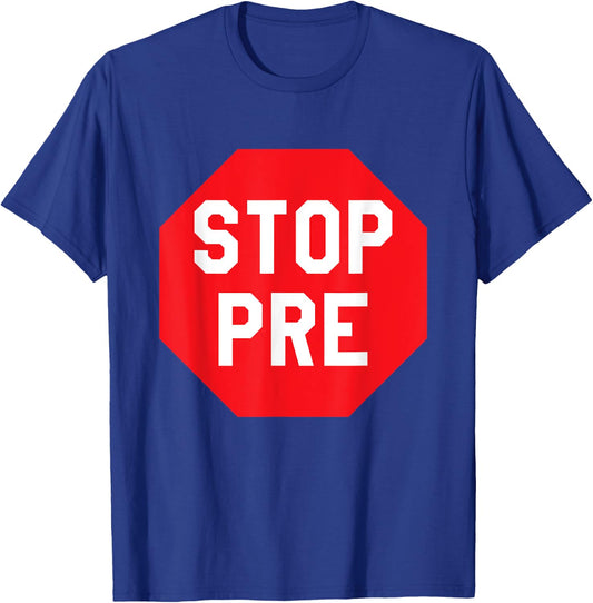 Vintage Stop Pre - Marathon Running Legend Runner T-Shirt - T-Shirt | Royal