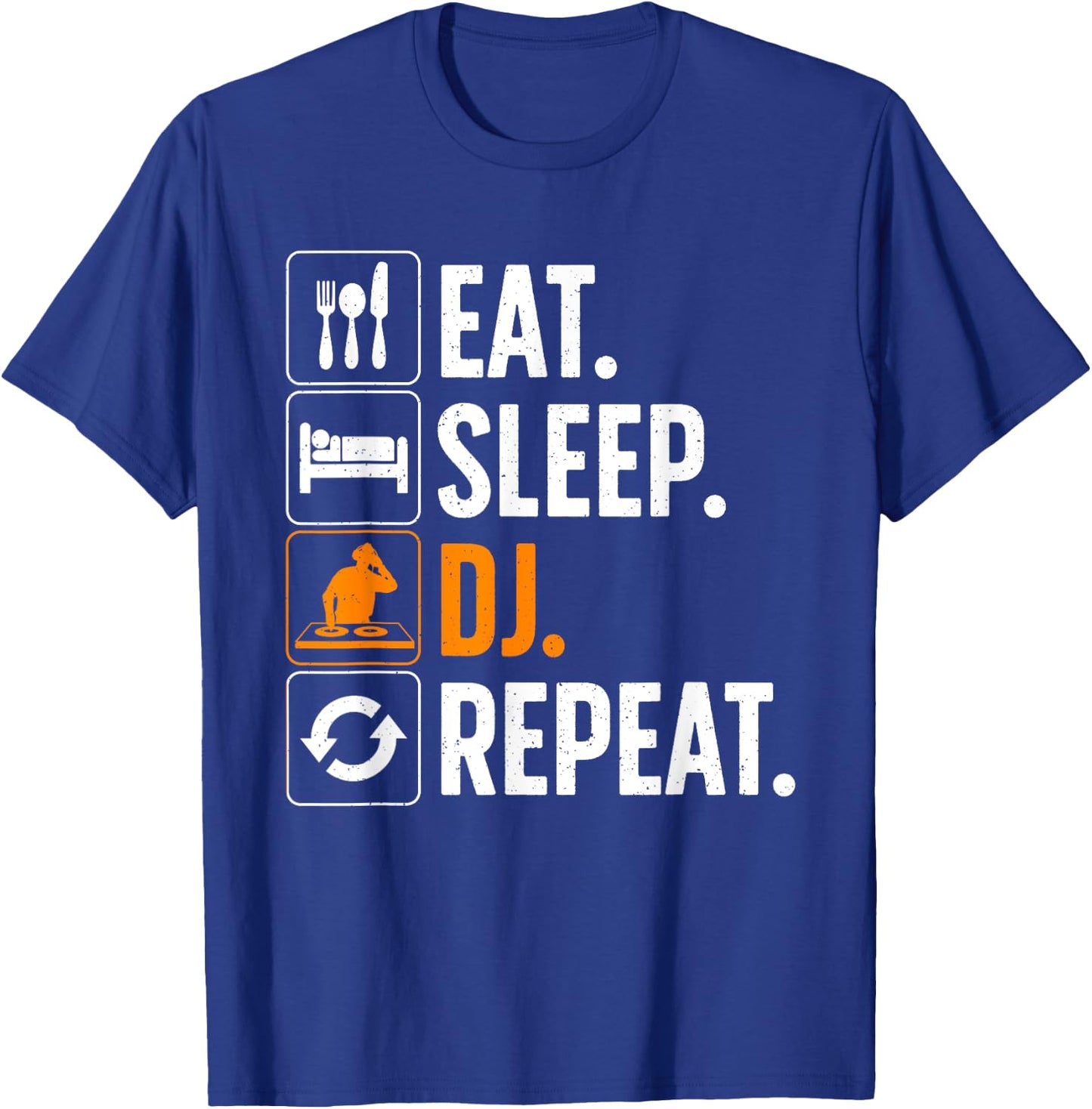 Cool DJ Women Disc Jockey Radio DJs Jazz Music Lover T-Shirt - T-Shirt | Royal