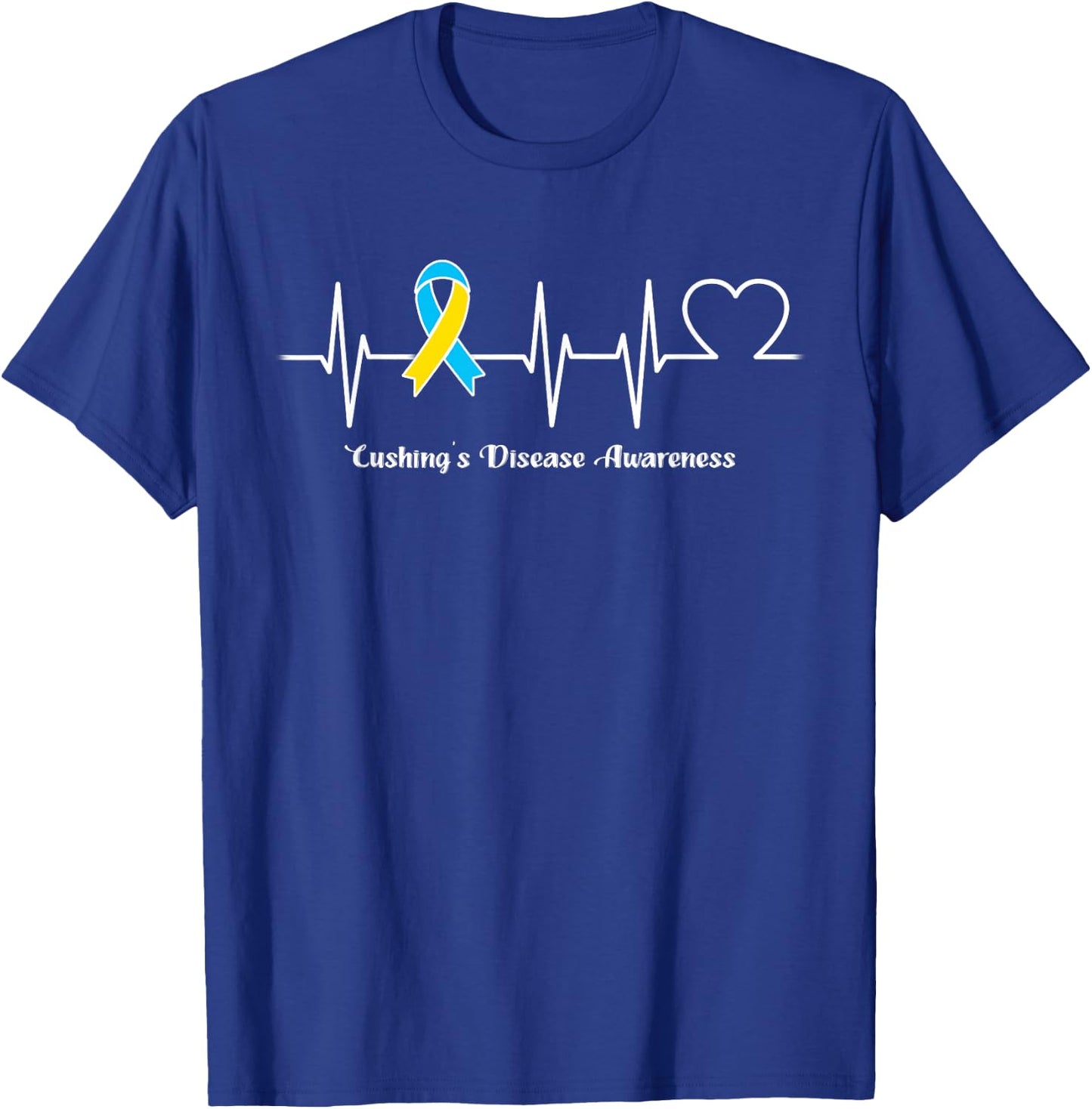 Heartbeat Cushing's Disease Warrior T-Shirt - T-Shirt | Royal