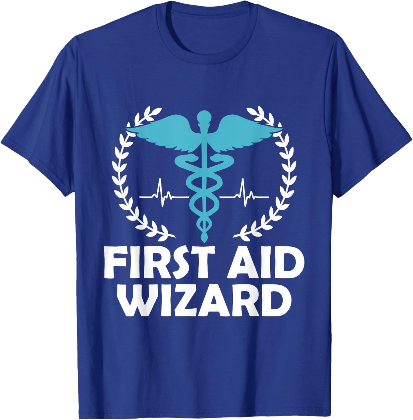 First Aid Wizard Nurses Nursing Nurse Job School T-Shirt - T-Shirt | Royal