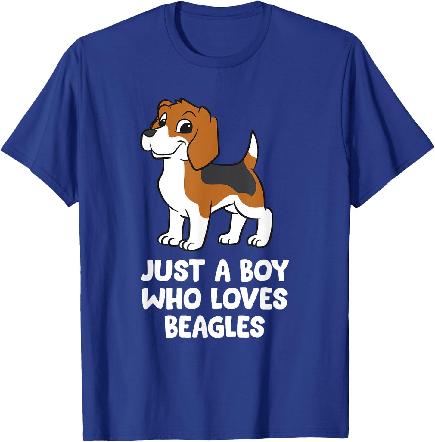 Beagle Dog Boy Just a Boy Who Loves Beagles T-Shirt - T-Shirt | Royal