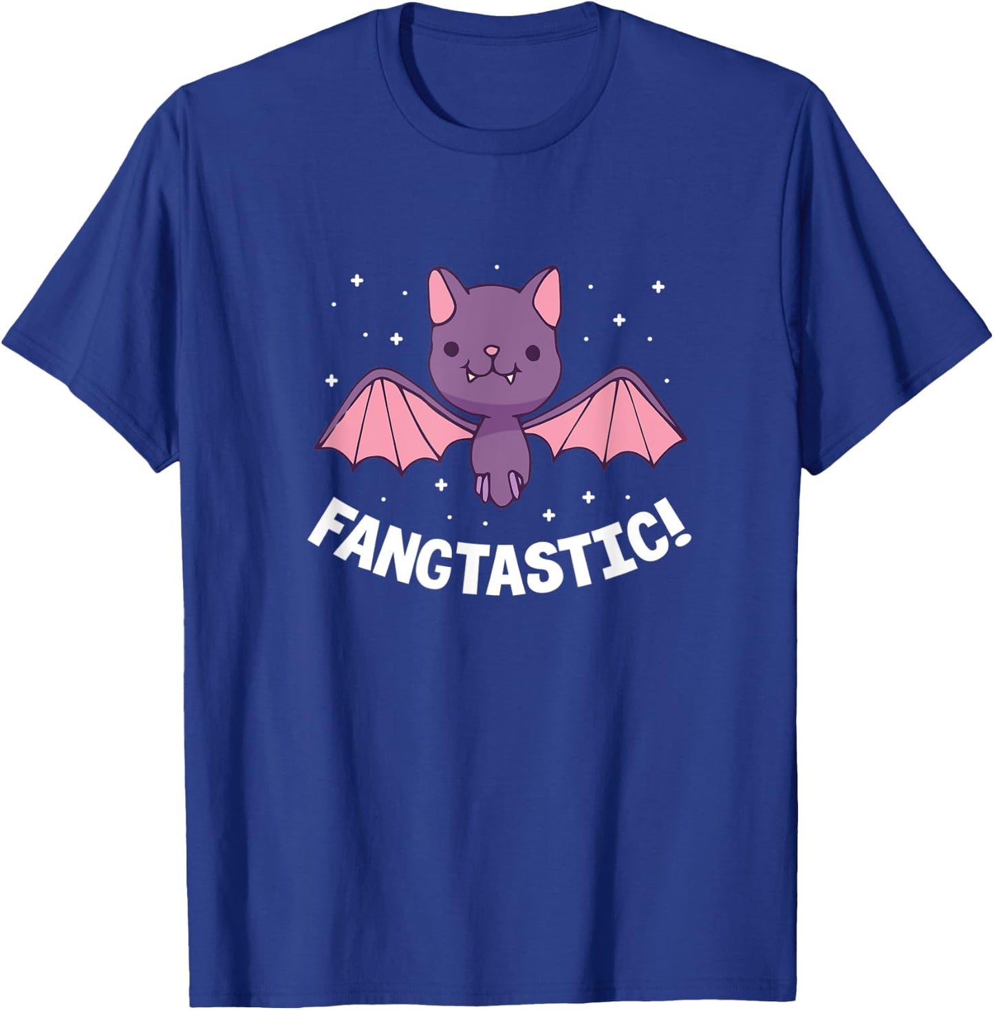 Halloween Bat Fang Funny Fangtastic T-Shirt - T-Shirt | Royal