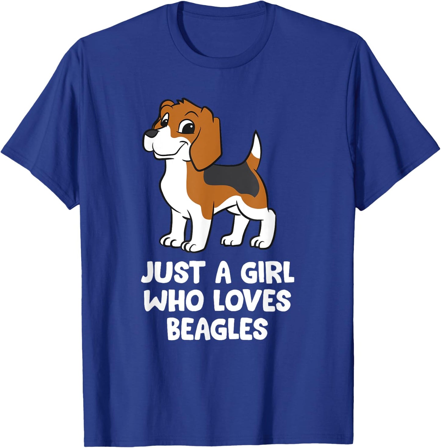 Just a Girl Who Loves Beagles T-Shirt - T-Shirt | Royal