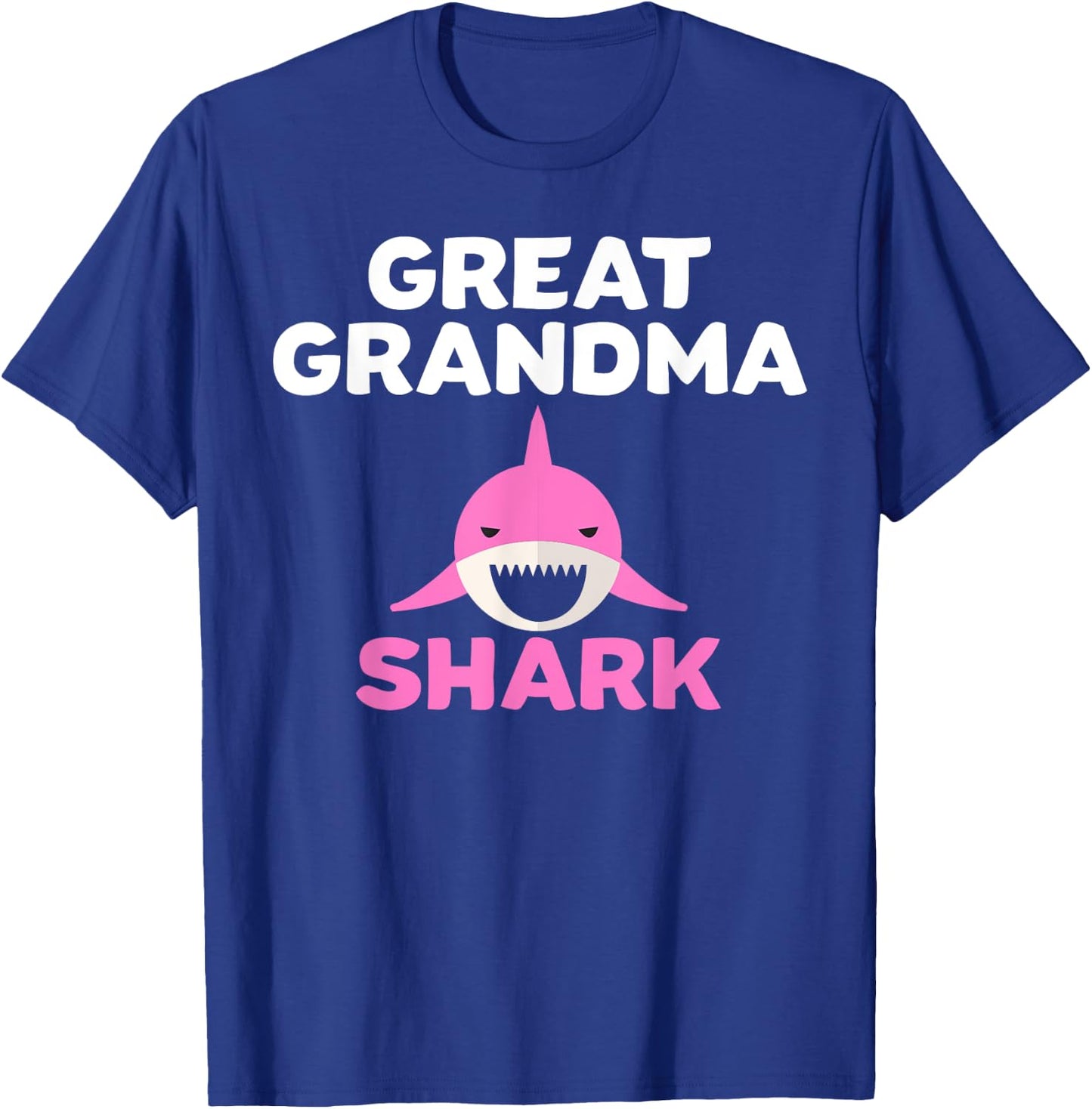 Great Grandma Shark Cute Grandmother Grandparent Gift T-Shirt - T-Shirt | Royal