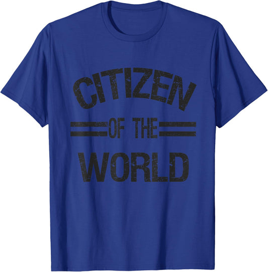 Citizen Of the World Travelers globetrotters Camping Outfit T-Shirt - T-Shirt | Royal