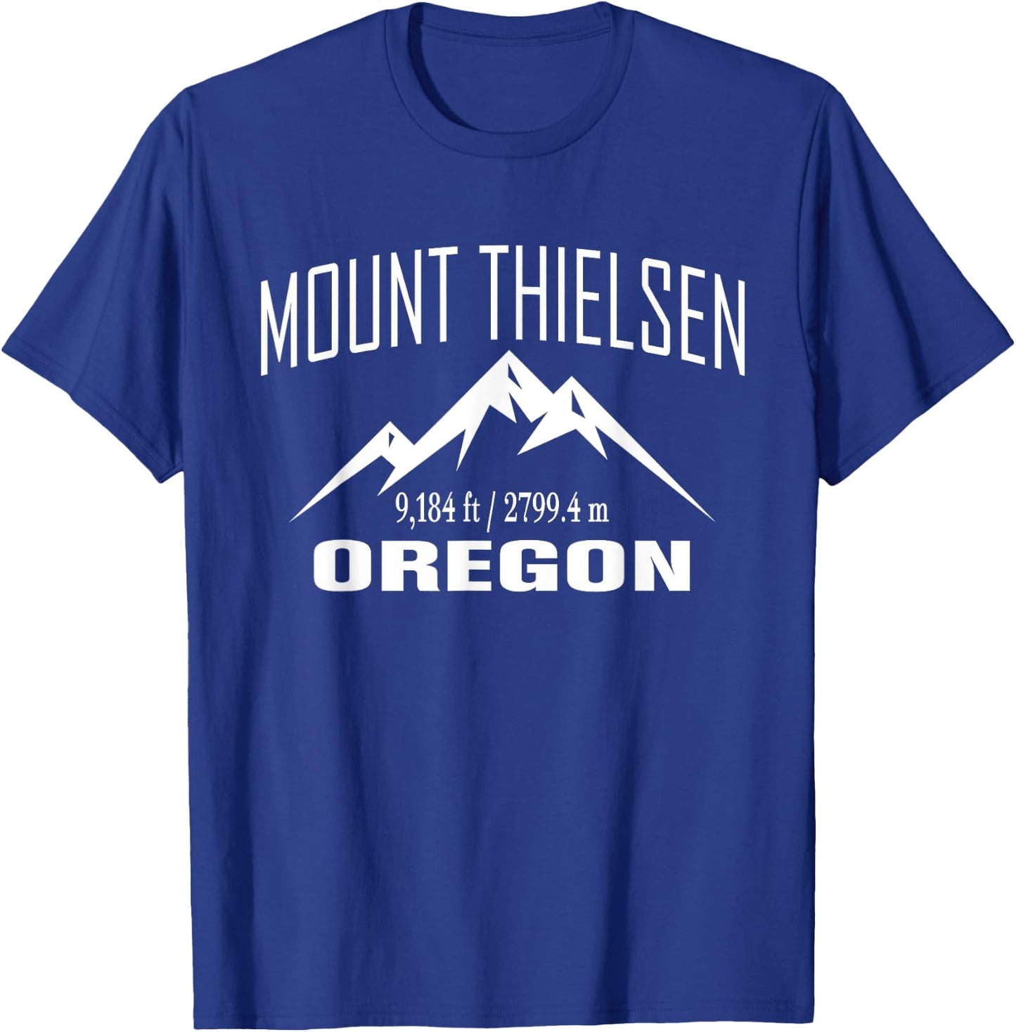 MOUNT THIELSEN OREGON Climbing Summit Club Outdoor Gift T-Shirt - T-Shirt | Royal